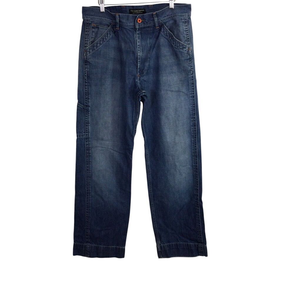 Polo Ralph Lauren Jeans Co Mens Cargo Carpenter Vintage Jeans  Blue Size 34